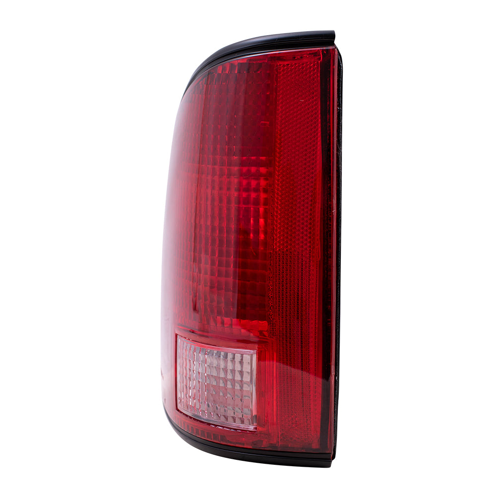 Brock Replacement Driver Side Tail Light Unit with Black Edge Compatible with 1994-2004 S10, 94-04 Sonoma and 96-00 Hombre 5978195
