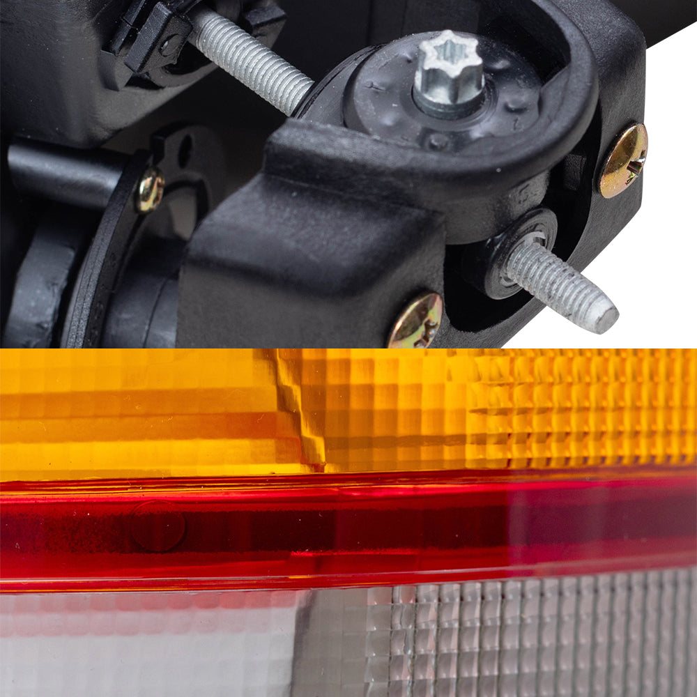 Brock Replacement Halogen Headlight Assembly and Fleetside Tail Light Unit 4 Piece Set Compatible with 99-02 Silverado 1500/2500