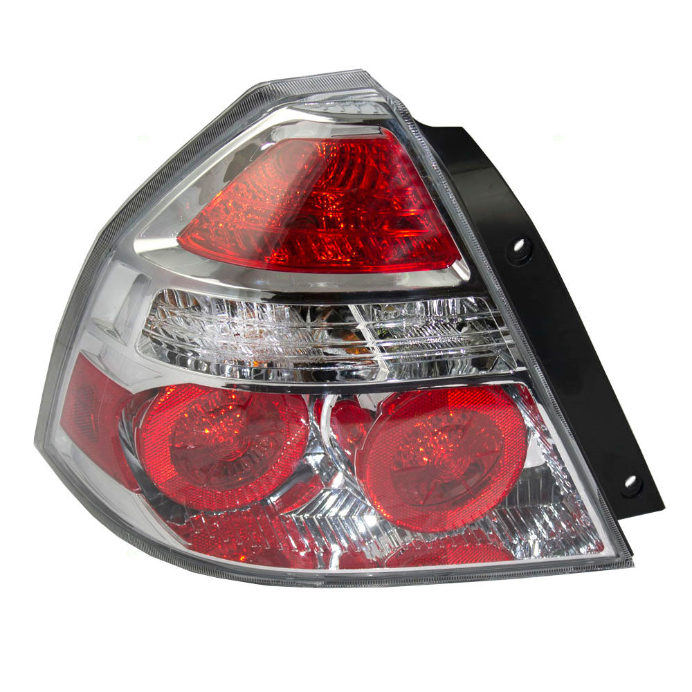 Brock Replacement Driver Tail Light Compatible with 2007-2011 Aveo 96650771