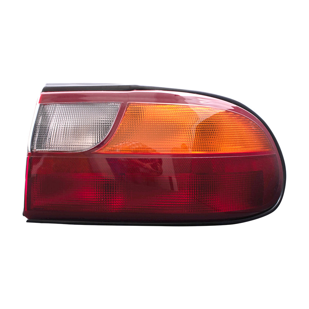 Brock Replacement Driver and Passenger Side Tail Light Assemblies with Circuit Board Quarter Mounted Compatible with 1997-2003 Malibu 15894727 15894726