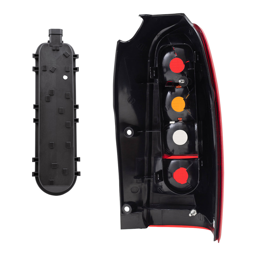 Brock Replacement Driver Tail Light Lens with Circuit Board Assembly Compatible with 1997-2005 Venture 10353279 12335926