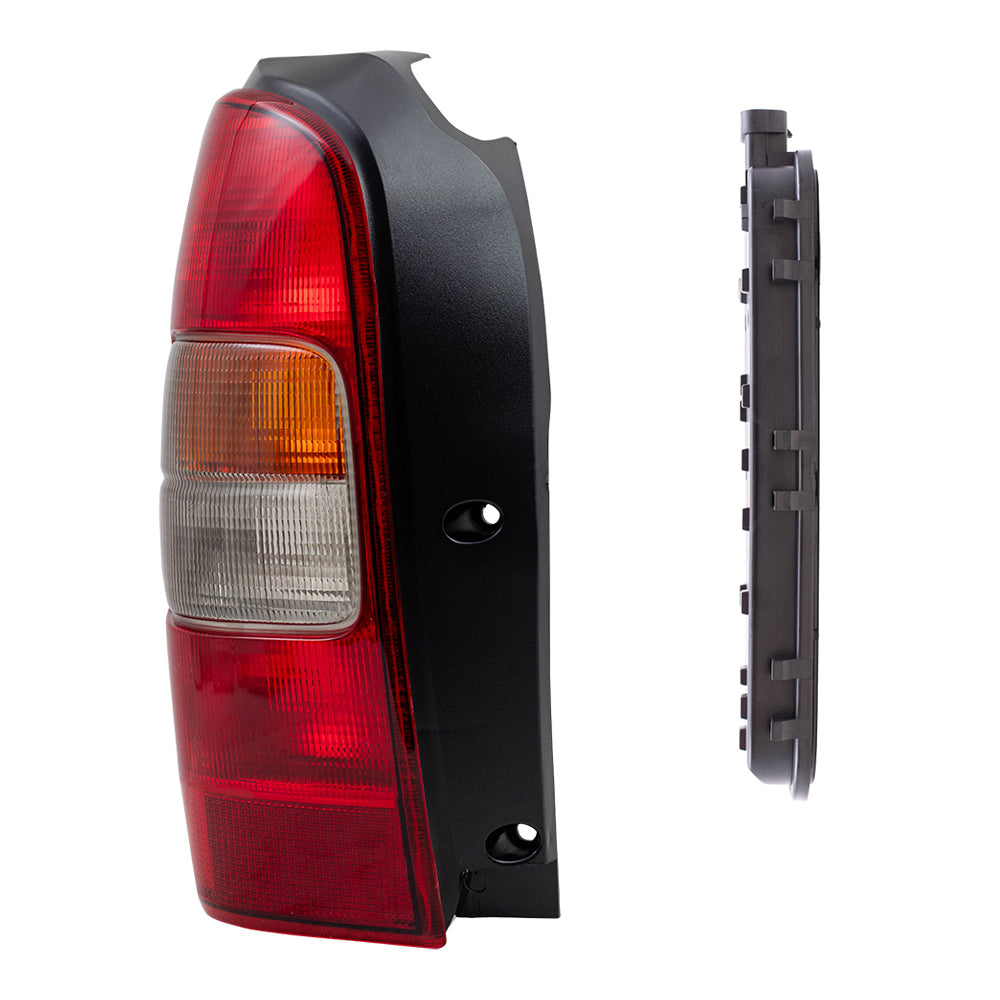 Brock Replacement Driver Tail Light Lens with Circuit Board Assembly Compatible with 1997-2005 Venture 10353279 12335926