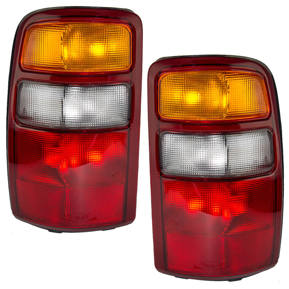 Brock Replacement Tail Lights with 3rd Brake Light Compatible with 2000-2003 Tahoe