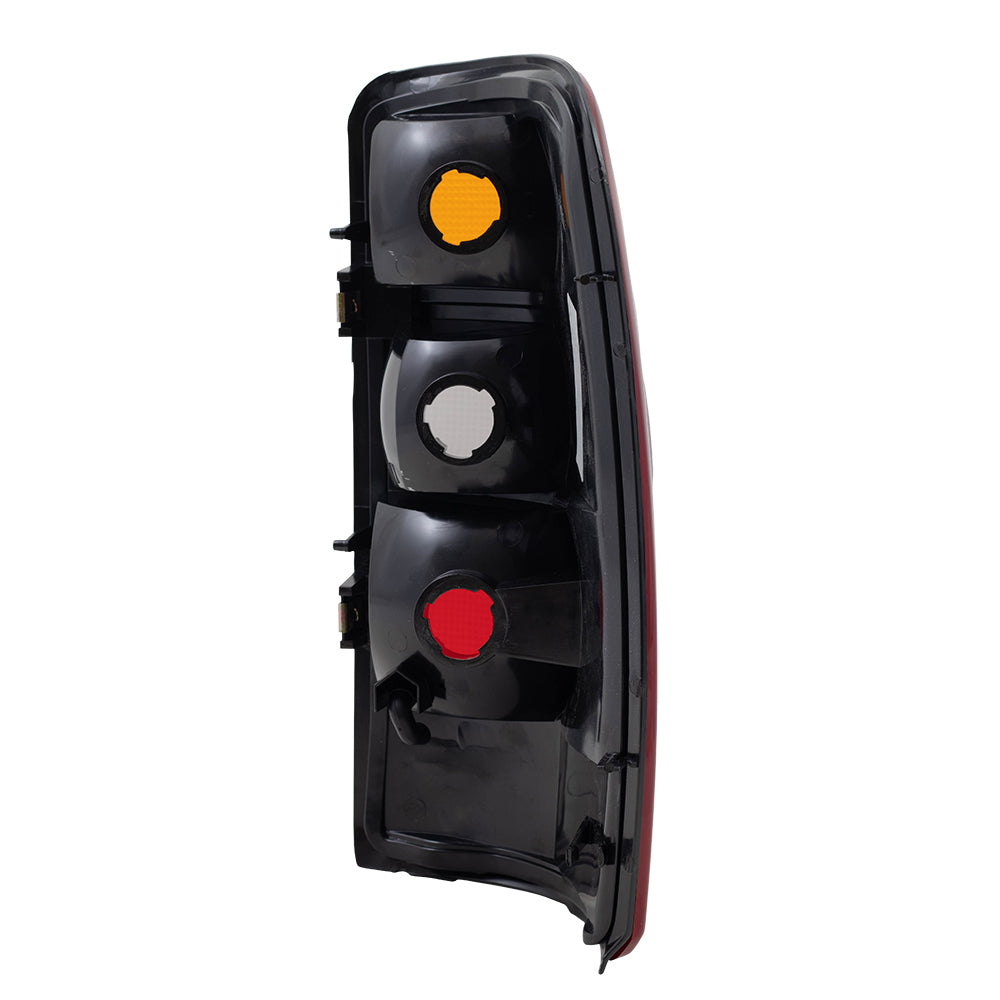 Brock Replacement Driver Tail Light Compatible with 2000-2003 Tahoe Yukon & Yukon XL Suburban 15198449