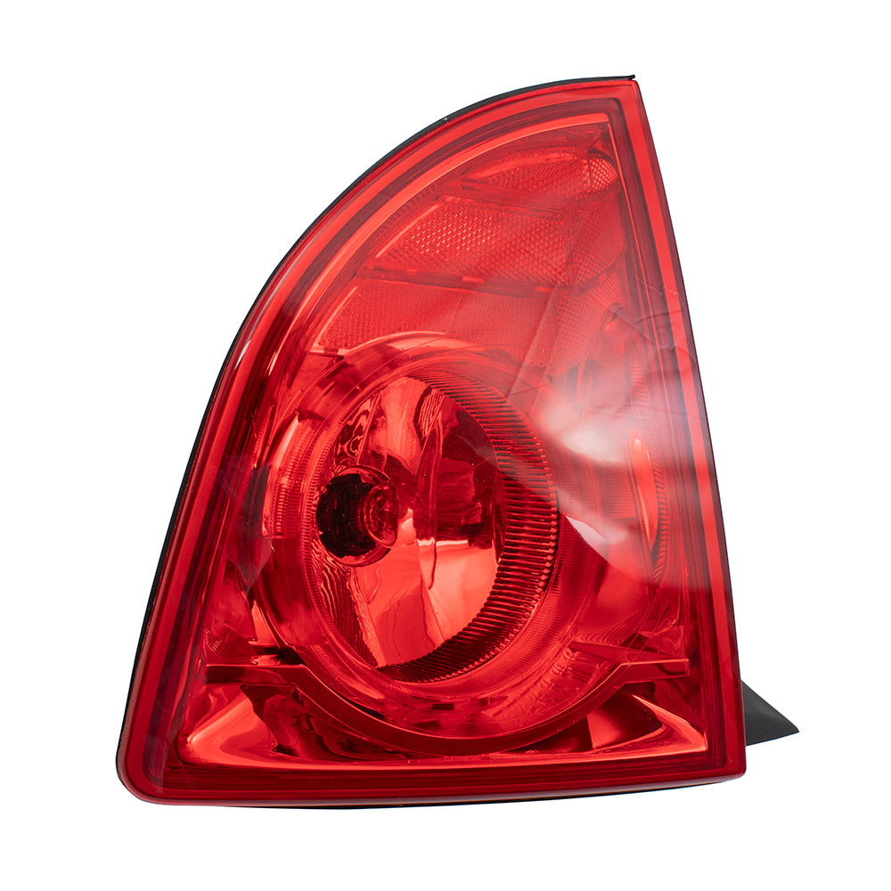 Brock Replacement Driver and Passenger Set Tail Lights with Red Lens Compatible with 2008-2012 Malibu 20914363 20914364