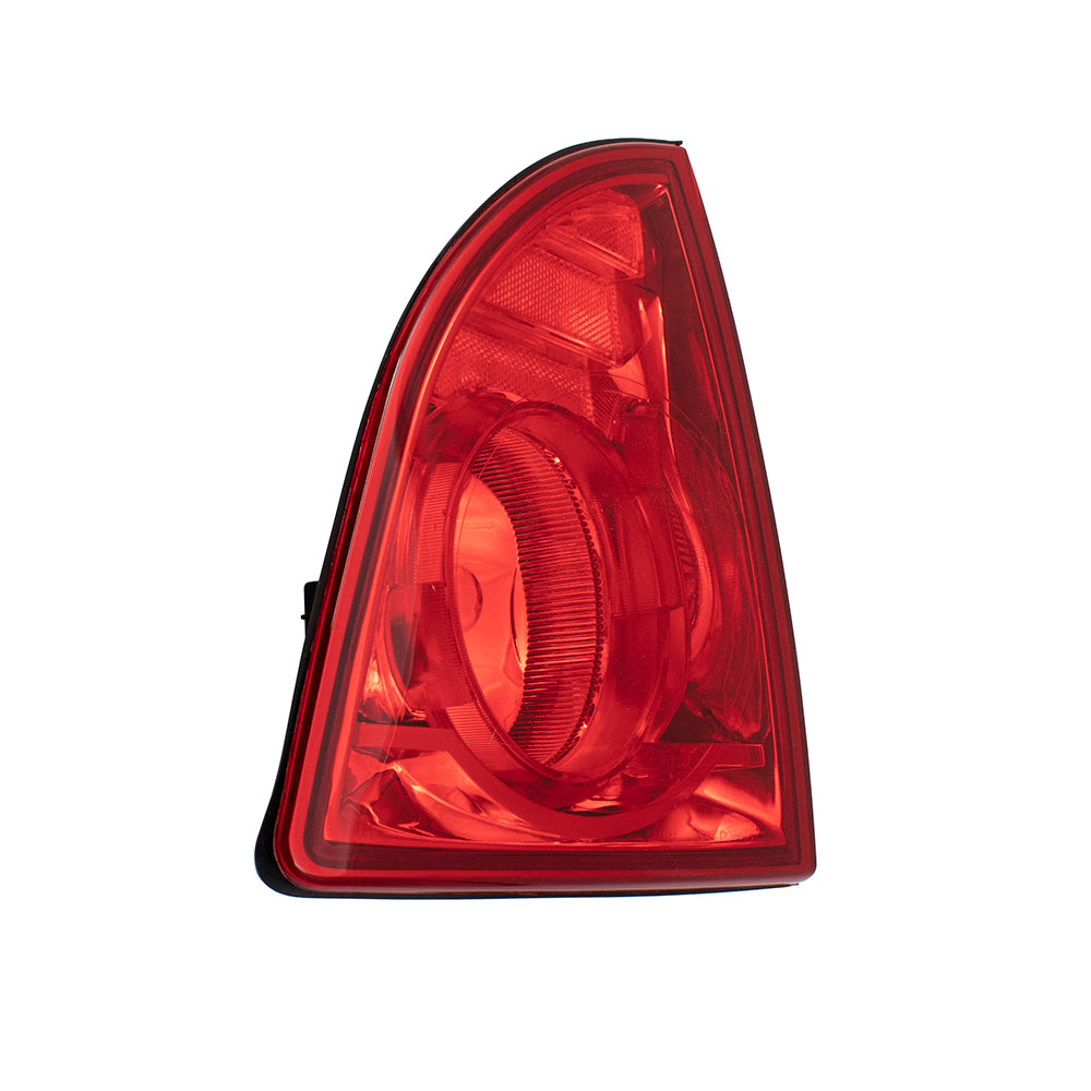 Brock Replacement Driver and Passenger Set Tail Lights with Red Lens Compatible with 2008-2012 Malibu 20914363 20914364