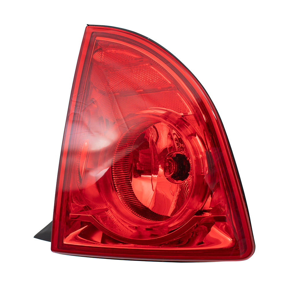 Brock Replacement Passenger Tail Light with Red Lens Compatible with 2008-2012 Malibu 20914364