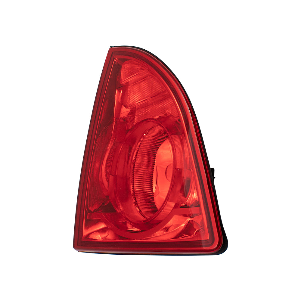 Brock Replacement Passenger Tail Light with Red Lens Compatible with 2008-2012 Malibu 20914364