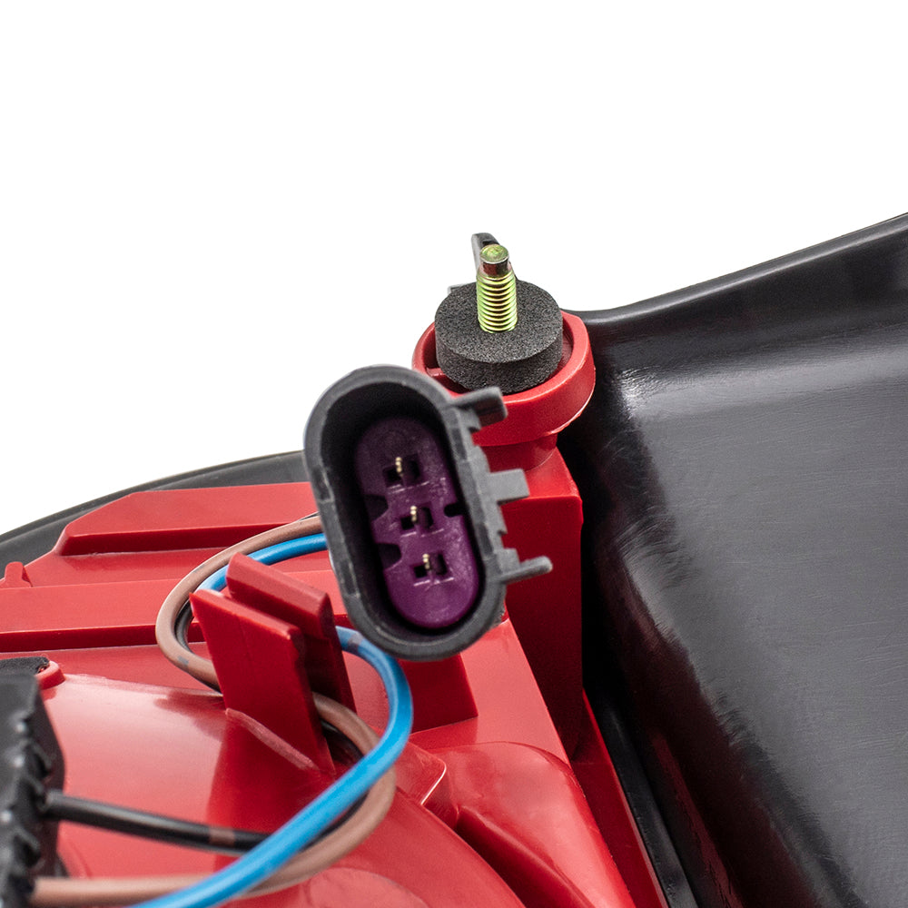 Brock Replacement Passenger Tail Light with Red Lens Compatible with 2008-2012 Malibu 20914364