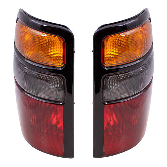 Brock Replacement Driver and Passenger Set Tail Lights Compatible with 2004-2006 Tahoe Yukon & Yukon XL/Denali Suburban