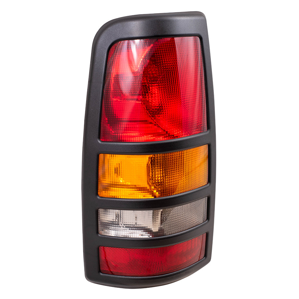 Brock Replacement Driver Tail Light Compatible with 2001-2003 Silverado Sierra 3500 Fleetside Pickup Truck 19169019
