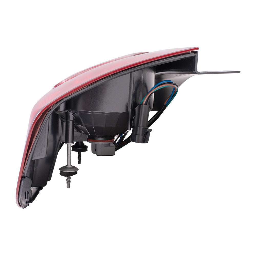 Brock Replacement Driver Tail Light Compatible with 2004-2007 Malibu 2008 Malibu Classic 15868494