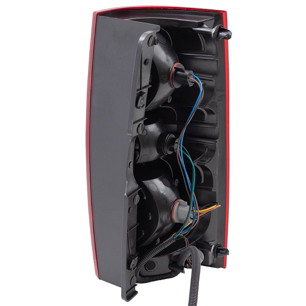 Brock Replacement Driver Side Tail Light Assembly without Hybrid Transmission Compatible with 2007-2014 Chevy Tahoe