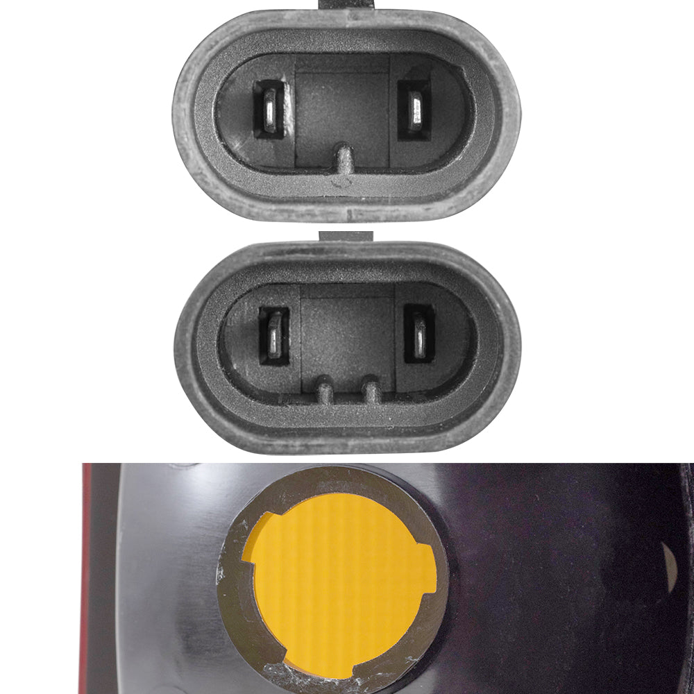 Brock Replacement Driver and Passenger Side Headlights and Tail Lights 4 Piece Set Compatible with 2004-2006 Sierra & 2007 Sierra Classic Fleetside ONLY