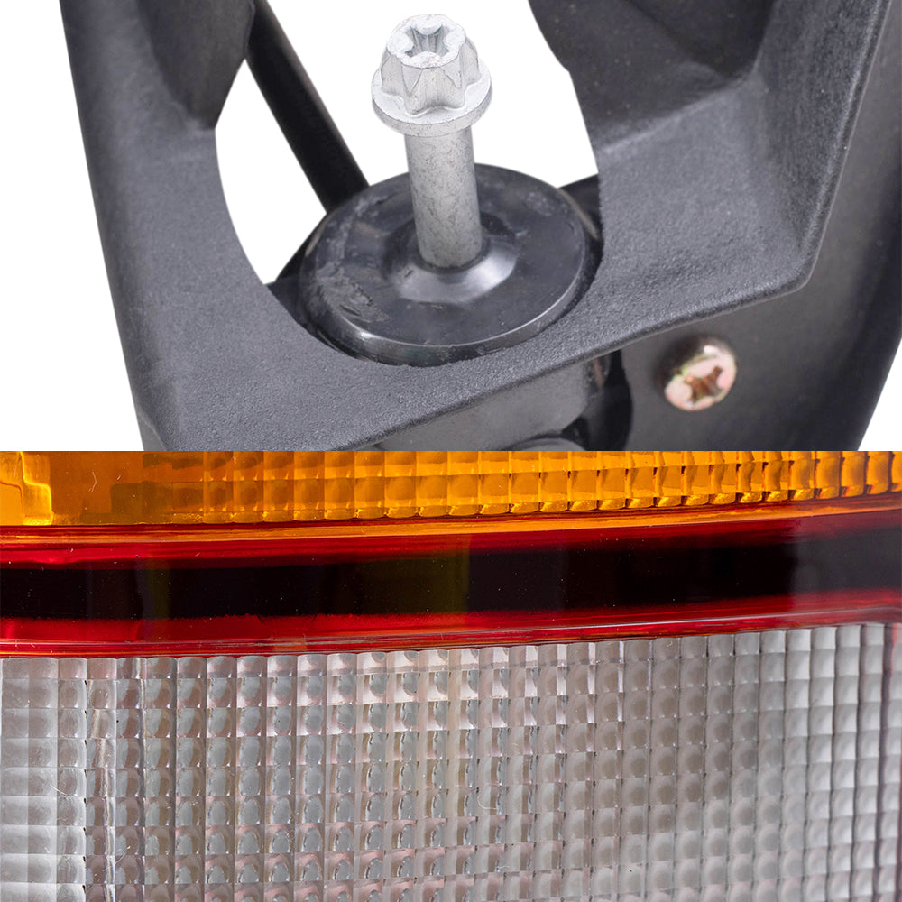 Brock Replacement Driver and Passenger Side Headlights and Tail Lights 4 Piece Set Compatible with 2004-2006 Sierra & 2007 Sierra Classic Fleetside ONLY