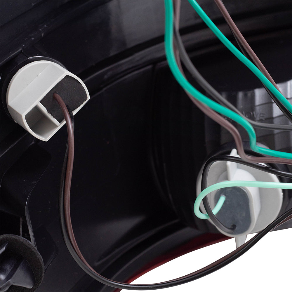 Brock Replacement Driver and Passenger Set Tail Lights Compatible with 2007-2013 Sierra Pickup Truck 25958484 25958485