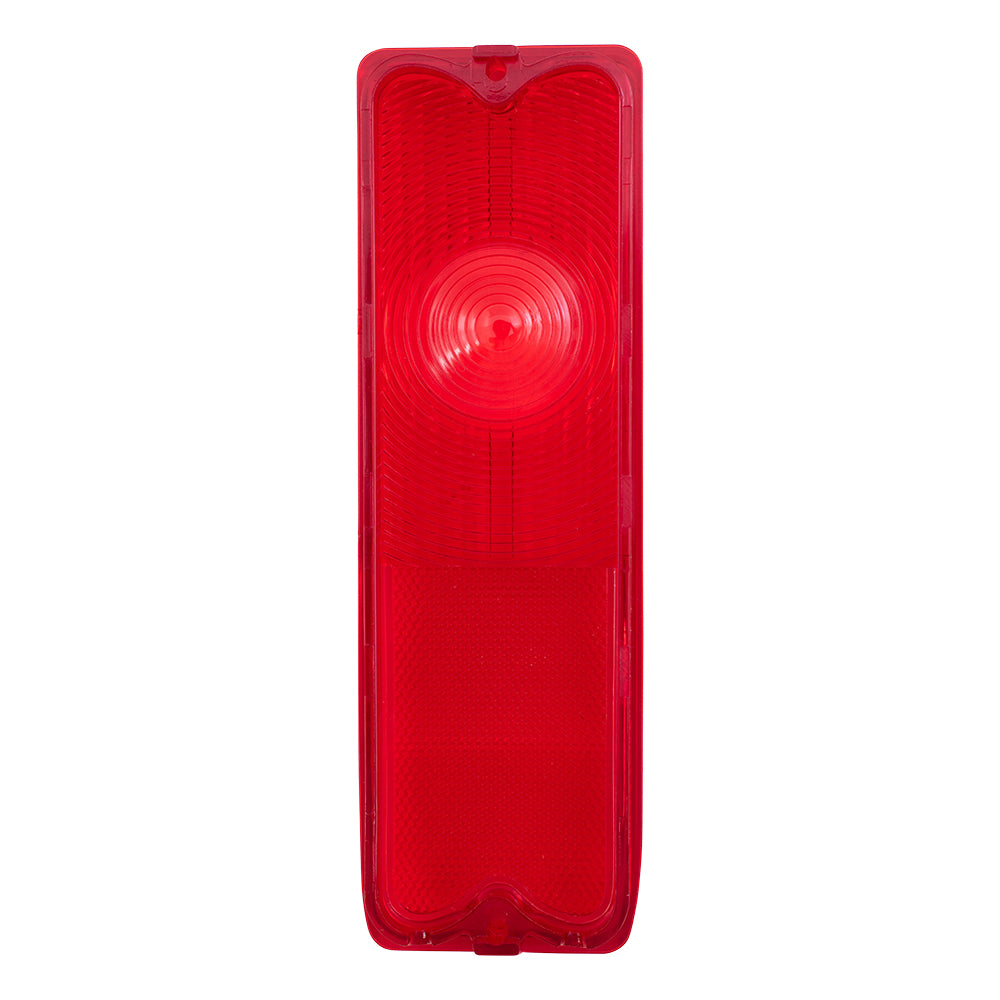 Brock Replacement Tail Light Lens Compatible with 1967-1972 C/K Fleetside Wideside Pickup Truck 5959111