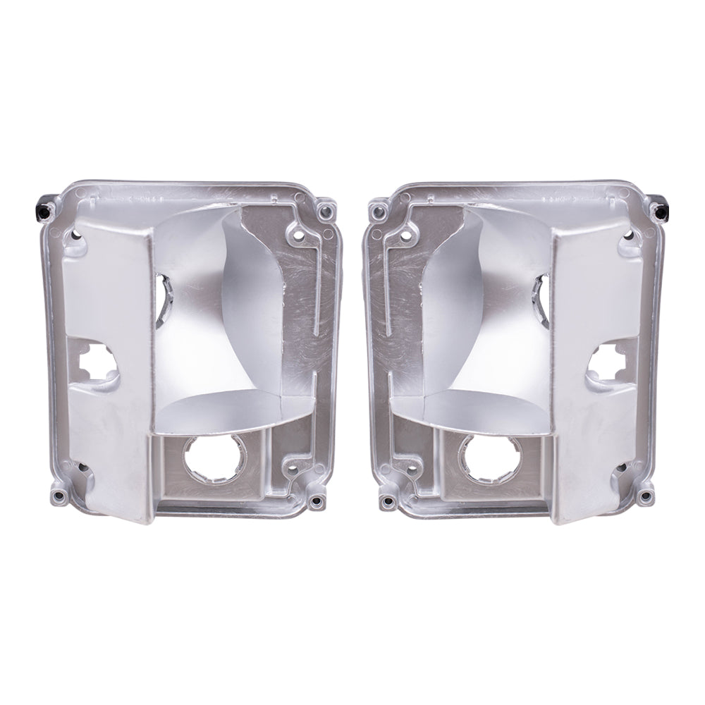 Brock Replacement Driver and Passenger Set Tail Light Housing Compatible with 1973-1991 C/K Pickup Truck Blazer Suburban Jimmy 5965771