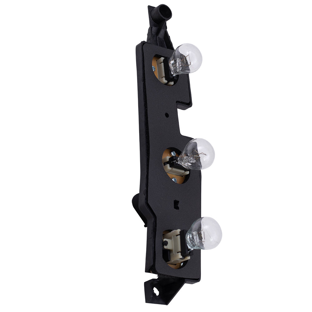 Brock Replacement Driver Tail Light Connector Plate Compatible with 1988-2000 C/K Pickup Truck 16511565