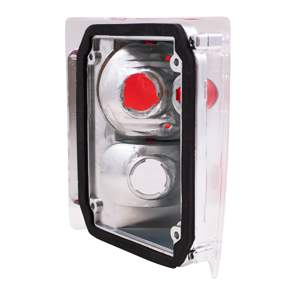 Brock Replacement Driver and Passenger Set Clear Altezza Tail Lights Compatible with 1978-1987 C/K Pickup Truck