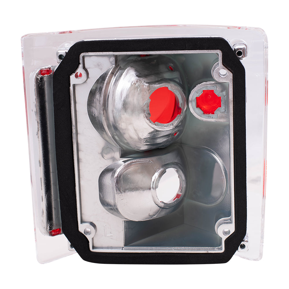 Brock Replacement Driver and Passenger Set Clear Altezza Tail Lights Compatible with 1978-1987 C/K Pickup Truck