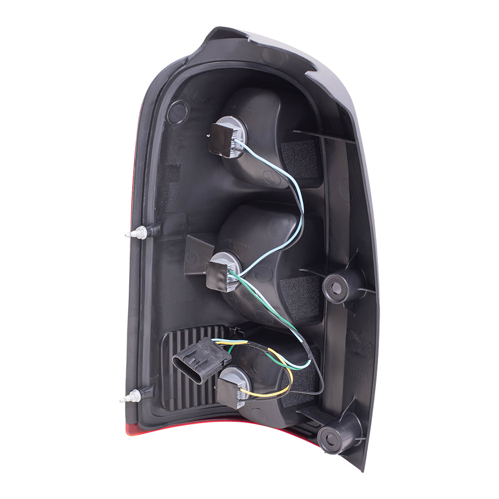 Brock Replacement Driver and Passenger Set Tail Lights Compatible with 05-07 Terraza Uplander Relay Montana SV6 15787131 15787132