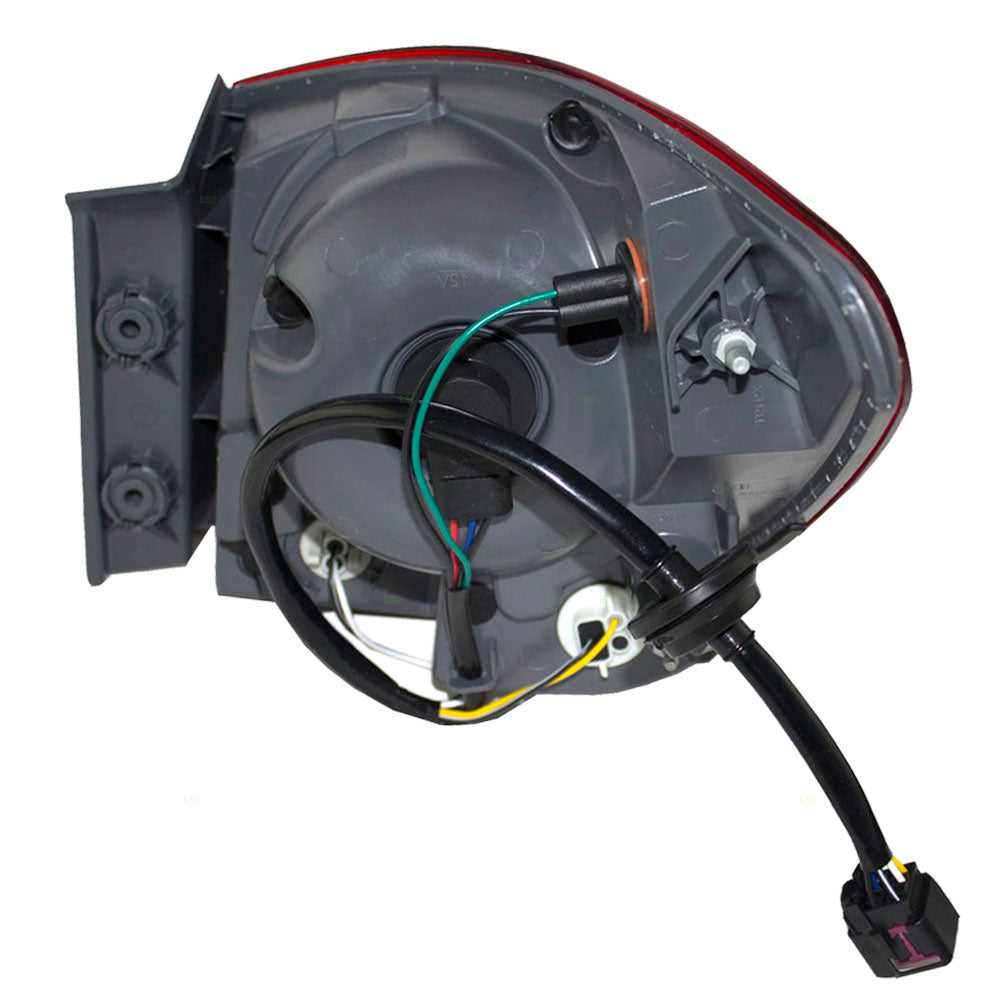 Brock Replacement Driver Tail Light Quarter Panel Mounted Taillamp Compatible with 11-15 Cruze & 16 Cruze Limited 96828250