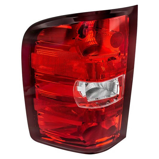 Brock Replacement Driver Tail Light Compatible with 2010-2011 Silverado Sierra Crew Cab Extended Pickup Truck 20840271