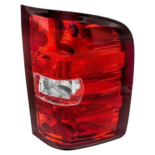 Brock Replacement Passenger Tail Light Compatible with 2010-2011 Silverado Sierra Crew Cab Extended Pickup Truck 20840272