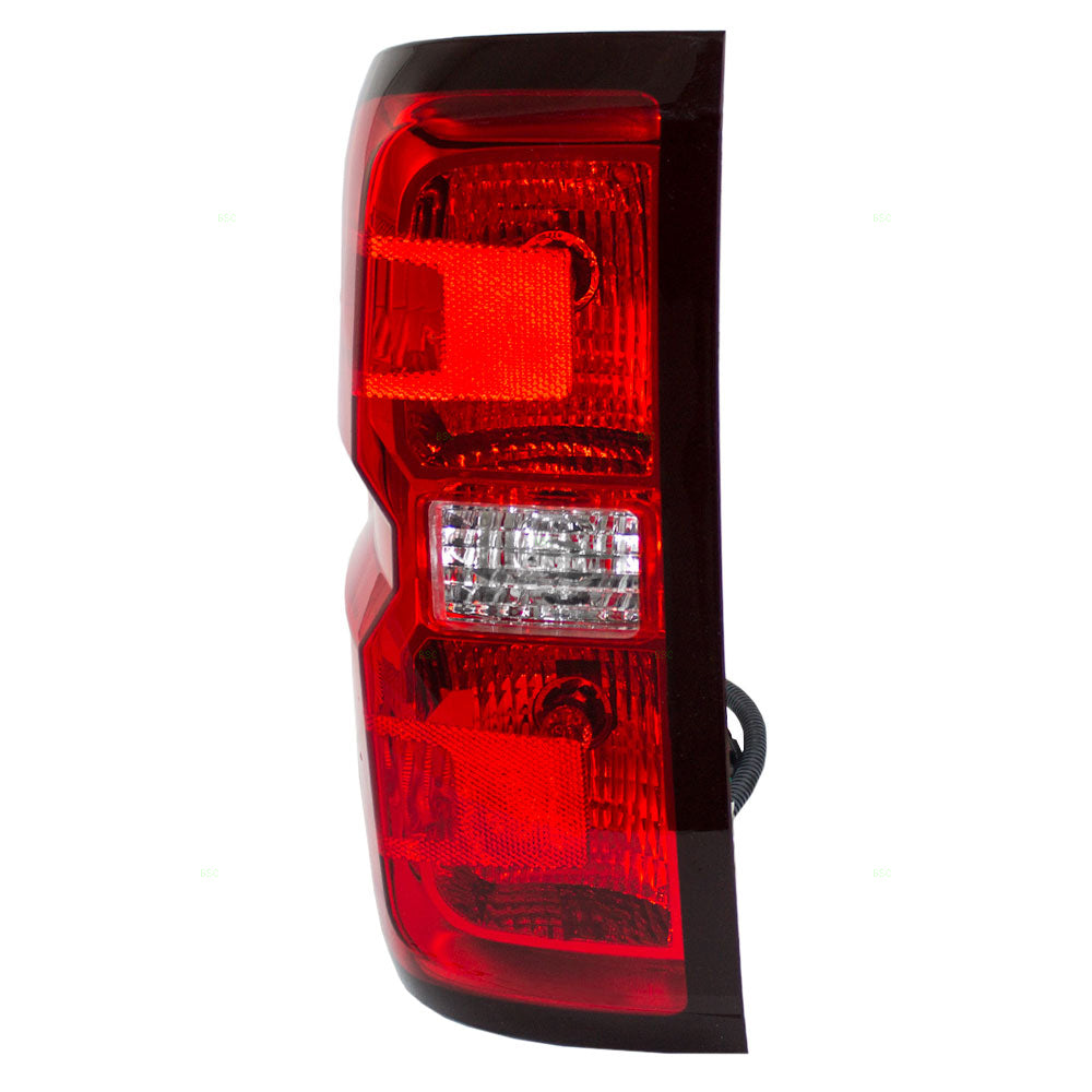 Brock Replacement Driver Tail Light Compatible with 14-15 Silverado Sierra Pickup Truck 23141274