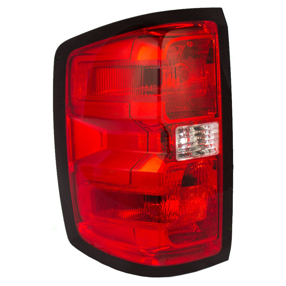 Brock Replacement Driver Tail Light Compatible with 14-15 Silverado Sierra Pickup Truck 23141274