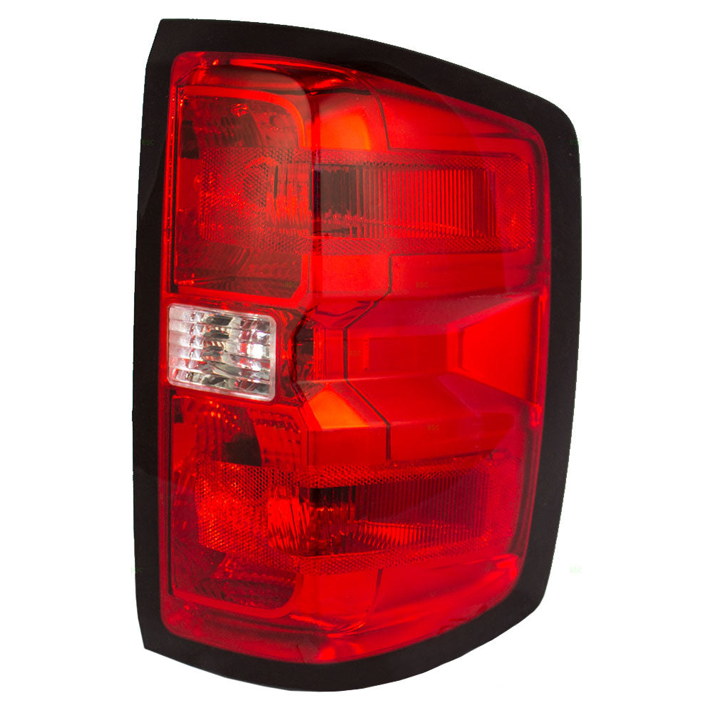 Brock Replacement Passenger Tail Light Compatible with 14-15 Silverado Sierra Pickup Truck 23141275