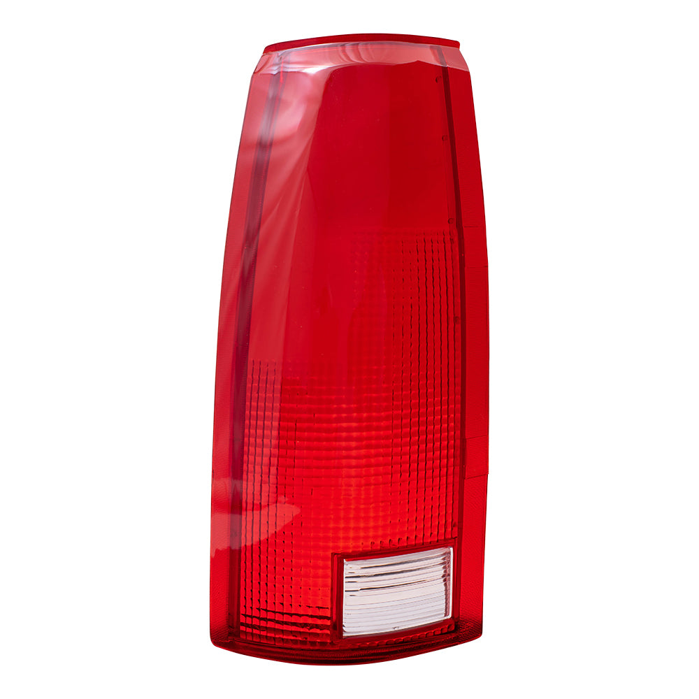 Brock Replacement Driver Tail Light Lens Compatible with 1988-2000 C/K Pickup Truck 16506355