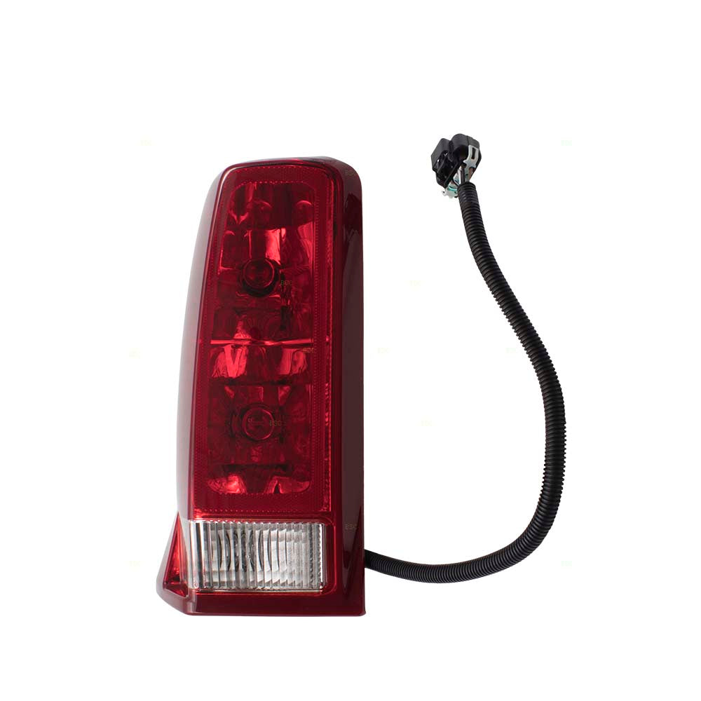 Brock Replacement Driver Tail Light w/ Red Signal Lens Compatible with 02-06 Escalade & 2003-2006 ESV 15044523