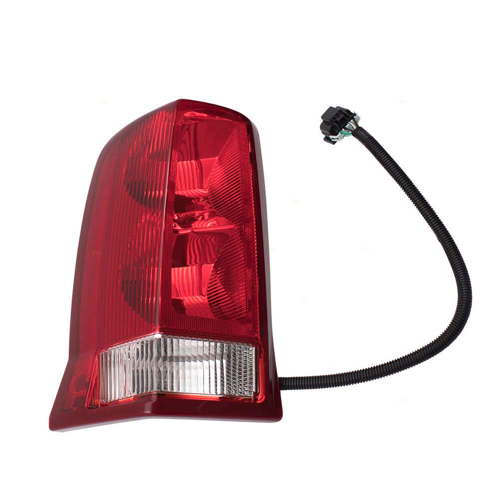 Brock Replacement Driver and Passenger Set Tail Lights w/ Red Signal Lens Compatible with 02-06 Escalade & 2003-2006 ESV 15044523 15079079