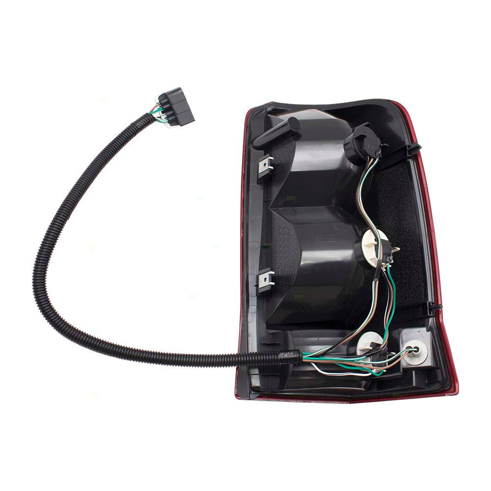 Brock Replacement Driver and Passenger Set Tail Lights w/ Red Signal Lens Compatible with 02-06 Escalade & 2003-2006 ESV 15044523 15079079