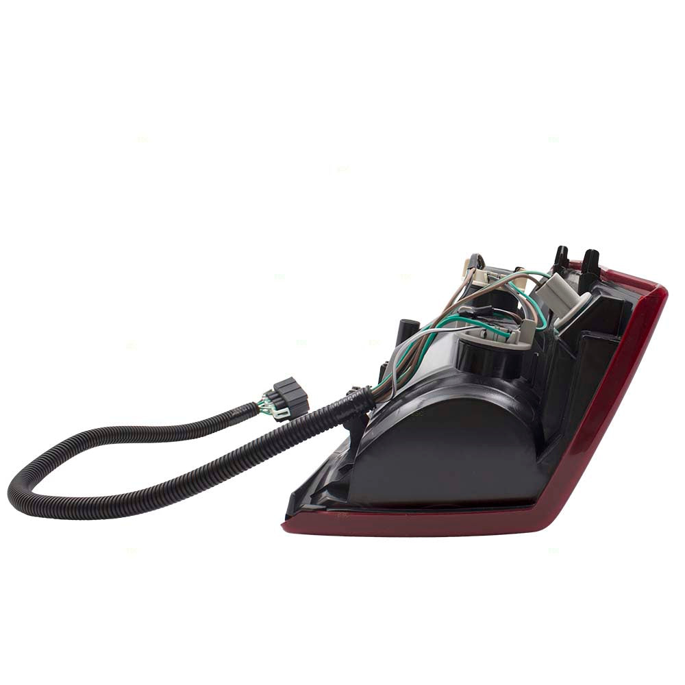 Brock Replacement Driver and Passenger Set Tail Lights w/ Red Signal Lens Compatible with 02-06 Escalade & 2003-2006 ESV 15044523 15079079