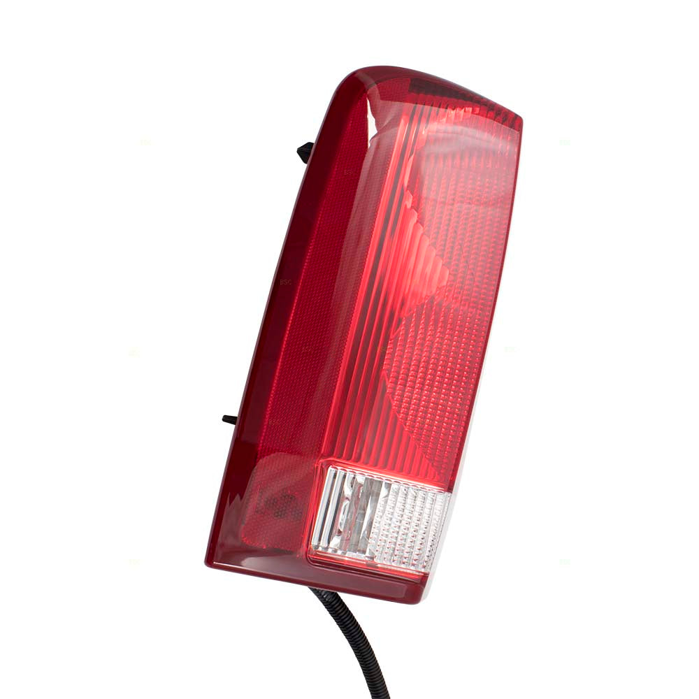 Brock Replacement Driver and Passenger Set Tail Lights w/ Red Signal Lens Compatible with 02-06 Escalade & 2003-2006 ESV 15044523 15079079