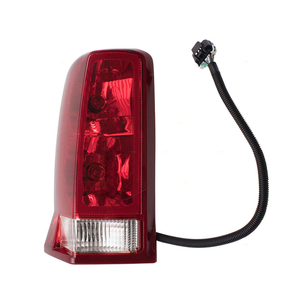 Brock Replacement Driver Tail Light w/ Red Signal Lens Compatible with 02-06 Escalade & 2003-2006 ESV 15044523