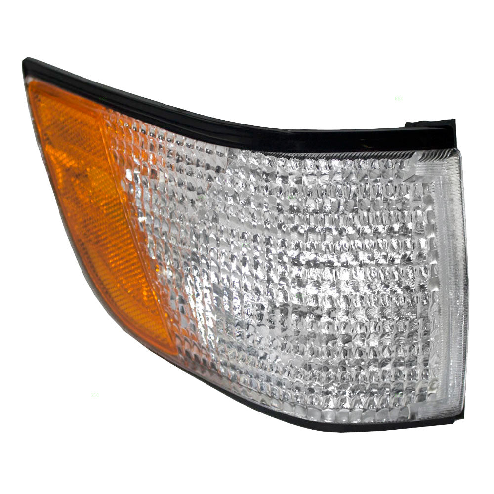 Brock Replacement Driver Park Signal Corner Marker Light Amber & Clear Lens Compatible with 1991-1996 Century 5976093