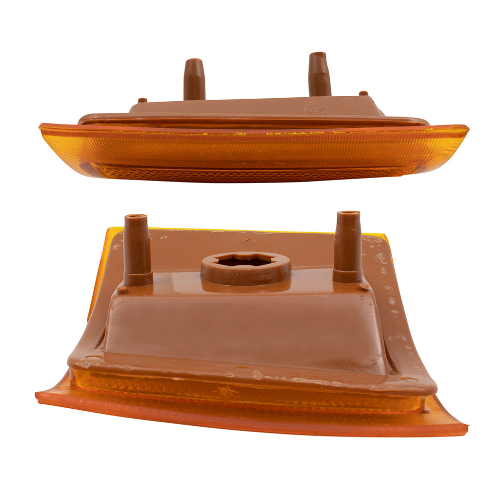 Side Markers Compatible with 1994-2002 Chevy Old Body Style Pickup Truck Driver and Passenger Set