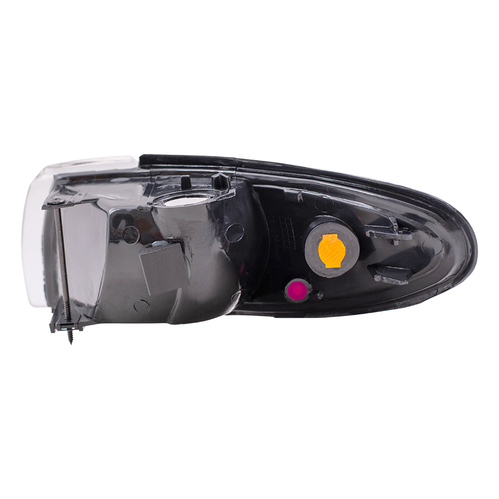 Brock Replacement Driver and Passenger Set Park Signal Side Marker Lights Compatible with 1997-2003 Grand Prix 16521833 16521834
