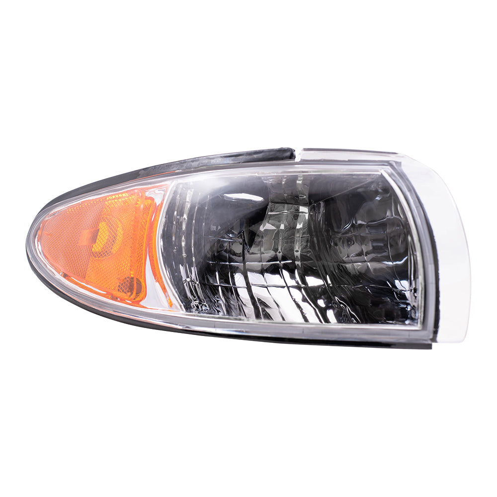 Brock Replacement Driver and Passenger Set Park Signal Side Marker Lights Compatible with 1997-2003 Grand Prix 16521833 16521834
