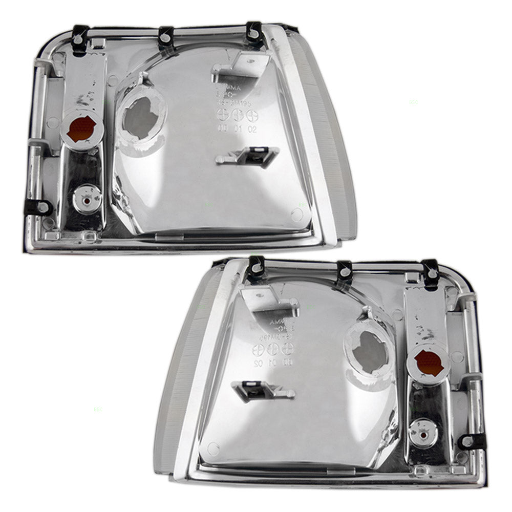 Brock Replacement Driver and Passenger Set Cornering Signal Side Marker Lights Compatible with 1997-1999 DeVille 16522805 16522806