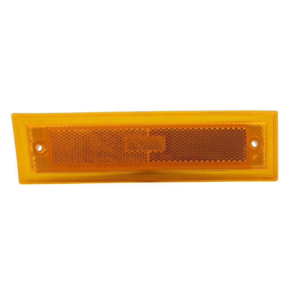 Brock Replacement Passenger Signal Side Marker Light Compatible with 1981-1991 C/K/R/V Suburban Jimmy Blazer