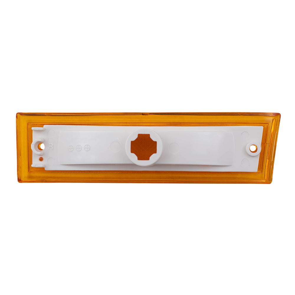 Brock Replacement Passenger Signal Side Marker Light Compatible with 1981-1991 C/K/R/V Suburban Jimmy Blazer