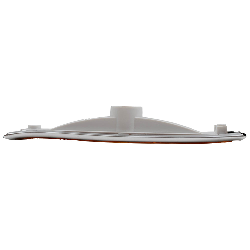 Side Marker Light Lens and Housing Amber with Chrome Trim Set Front Driver Left Passenger Right for 1981-1986 GM C/K Pickup 1986-1991 GM R/V Pickup 1981-1981 Chevrolet Blazer 1981-1991 GMC Jimmy 1981-1986 GM C/K Suburban 1987-1991 GM R/V Suburban