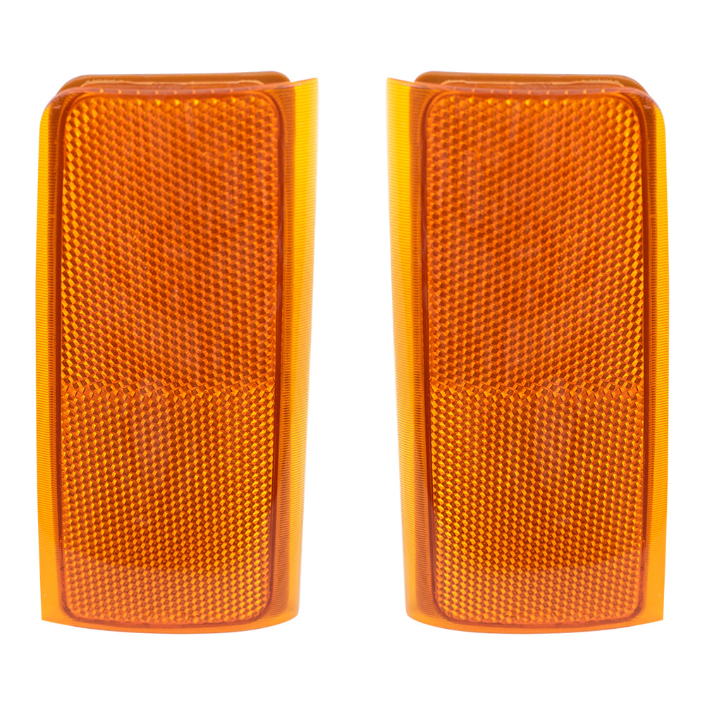 Brock Replacement Driver and Passenger Set Signal Side Marker Lights Compatible with 88-02 Blazer Suburban Tahoe Yukon C/K Pickup Truck