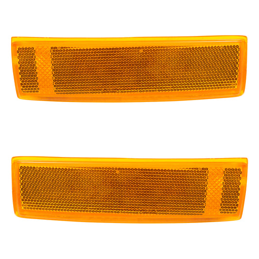 Brock Replacement Driver and Passenger Set Signal Side Marker Lights Compatible with 83-94 S10 Blazer S15 Jimmy S10 S15 Pickup Truck