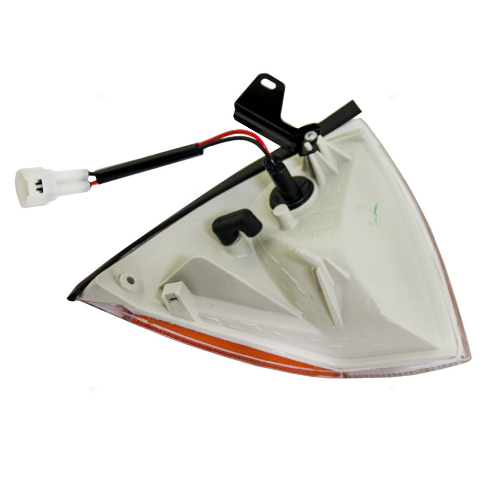 Brock Park Side Marker Light fits 89-94 Metro Swift Driver Amber & Clear Signal Lens